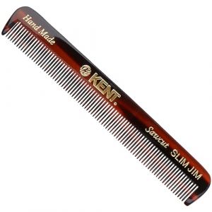 Kent Brosses faites à la main Peigne de poche pour cheveux fins - Démêlage, lissage et coiffage - Solide et durable - Peigne à dents étroites - Cheveux fins et barbes (Retail Crew, neuf)