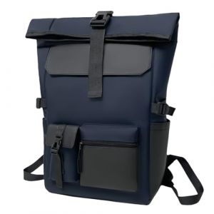 Mapille Sac a Dos Etanche homme, 22L Grand Sac &agrave; Dos &eacute;tanche avec Compartiment pour Ordinateur Portable 17 Pouces, sac &agrave; dos homme, Sac &agrave; Dos Voyage pour Voyages, Travail, College (Marineblau) (Laukra special SIA, neuf)