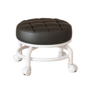 MagiDeal Tabouret de siège à roulettes bas rotatif à 360 ° tabouret de ménage paresseux rond enfants robuste léger tabouret bas à poulie robuste pour salons, noir (Grand Plaisir 360, neuf)