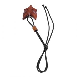 Collier de Pendentif en Bois Renard, Accessoire de Pendentif de Sac de Porte-porte Réglable pour Hommes et Femmes, Pendentif en Bois Artisanal Idéal pour le Style Bohème avec un (Betued, neuf)