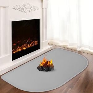 Tapis de cheminée ignifuge 100 x 60 cm - Plaque de protection contre les étincelles pour poêle de cheminée - Tapis de protection de sol ignifuge pour cheminée - Pour protéger le sol contre les (SHANGYEKEJI, neuf)