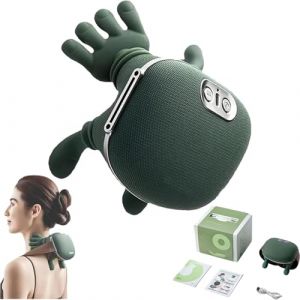ZVD Massage Master pour les &eacute;paules, appareil de massage Shiatsu pour le dos et la nuque,appareil massage pour la nuque et les &eacute;paules avec chaleur,oreiller massage pour la nuque et les &eacute;paules (Vert) (Appleton Trade Store, neuf)