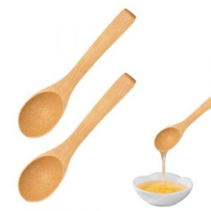 Lot de 2 Cuill&egrave;re Bambou Miel, Cuill&egrave;res &agrave; Miel, Cuill&egrave;res &agrave; Miel en Bambou, Distributeur de Miel et de Sirop (WANGNA STORE, neuf)