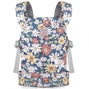 GAGAKU Porte-bébé pour poupées - Porte-bébé - Accessoire de poupée - Gris - Marguerites souriantes (WisleDirect FR, neuf)