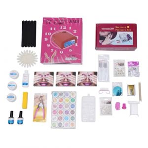 Kit de manucure professionnel, kit de coupe-ongles professionnel, 25 outils de soin des ongles avec étui de voyage de luxe, coffret cadeau (Qzchan, neuf)