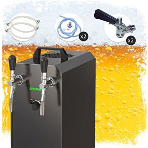 ich-zapfe Tireuse a Biere Ensemble Complet - Stream 50 Machine a Biere, Pompe a Biere 2 Lignes, fut de Biere 55 litres/h, Professionnelle, Black Edition, KEG:Type A, KEG 2:Type A (ichzapfe, neuf)