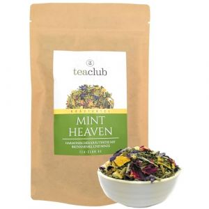 Tisane alcalinisante en vrac 500g, m&eacute;lange de tisanes avec ortie citronnelle menthe, tisane alcalinisante bien-&ecirc;tre, TeaClub Tisane th&eacute; d'herbes Mint Heaven (TeaClub, neuf)