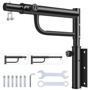 Teodute Support Sac de Frappe, R&eacute;glable & Rotatif, Support Mural Sac de Frappe Capacit&eacute; de Charge 150 kg, Support de Suspension pour Sac de Frappe pour Maison Gymnase, MMA, Mua Thai (Qilianhu, neuf)