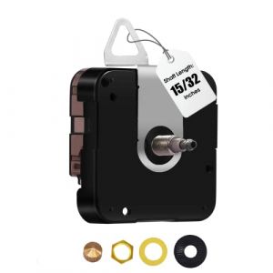 Grande horloge murale 12888 mouvement de rechange, axe &laquo; I &raquo;, pi&egrave;ces d'horloge &agrave; couple &eacute;lev&eacute;, m&eacute;canisme d'horloge &agrave; quartz &agrave; piles, r&eacute;paration de moteur d'horloge murale g&eacute;ante &agrave; monter soi-m&ecirc;me (DW (DEEWISH, neuf)