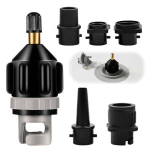 Adaptateur Pompe Sup, Adaptateur Valve de Kayak pour Planche à Pagai avec 4 Buses Compresseur Materiel de Gonfleur pour Bateau à Rames Gonflable Paddle Bateaux Pneumatiques Planche à Pagaie (LiuLanFen, neuf)