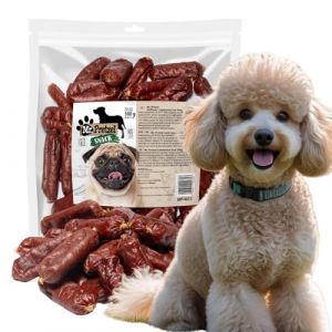 Mr. Pretzel Saucisses d'agneau - Friandise saine pour chien de qualité supérieure - Naturelle et sans céréales - Récompense douce pour chien - 500 g (MrPretzel, neuf)