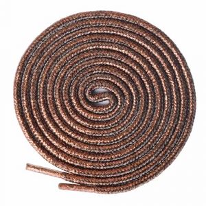 Olukssck 2 Paires Lacets Ronds Paillettes, Brillantes M&eacute;talliques Lacets Chaussures pour Chaussures de Sport, Chaussures de Course, Bottes, Marron, 160cm (Bishicheng Trading Co., Ltd., neuf)