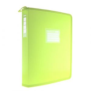 Colorline REF.42511-FA Classeur à anneaux A4+ avec côtés renforcés en tissu – Identification avant et dos et poignée poignée pour Office Box - REF.42511-FA (25 mm / 4 anneaux, fluo jaune) (MISTER PAPER PAPELERIA, S.L., neuf)