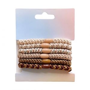 Kknekki 6 pcs Original Elastique Cheveux,Knekkies Chouchou Cheveux Femme Pour Cheveux &eacute;pais,Knekki Elastiques &agrave; Cheveux Epais Sans Dommages,&eacute;lastiques Doux,Accessoires Cheveux Fille,Enfant,Homme (D) (zinhay, neuf)