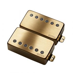 EMG 57/66 Jeu de micros pour guitare chevalet et manche Humbucker, or bross&eacute; (Gemu Versandhandel, neuf)