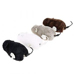 PULABO Souris mécanique pour chats à remonter peluche souris jouets chat attraper jouet chat chaton jouer et Chase Wind Up Rat 1 Pc rentable et durable durable (FCFengchen, neuf)