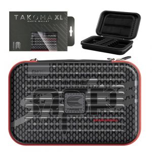 Target Darts Nathan Aspinall Ghost Series XL Takoma Portefeuille &ndash; &Eacute;tui pour Fl&eacute;chettes, Noir/Blanc &Eacute;tuis de Rangement, &ldquo;The Asp&rdquo; Porte-Fl&eacute;chettes &agrave; Fermeture &Eacute;clair, Contenir 6 Assembl&eacute;es (Target Darts, neuf)