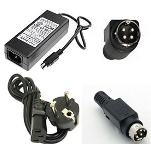 Alimentation Adaptateur 12 V 5 A 220 V Power Adapter MiniDIN 4 broches Power Plug pour moniteur Box HDD de r&eacute;seau USB (TechnoMediaShop, neuf)