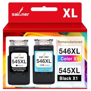 SAILNER PG-545XL CL-546XL Cartouche d'encre Remplacement pour Cartouche Canon 545 et 546 pour Pixma TS3350 MX495 TS3150 TS3151 TS3351 MG2550S MG2555S MG3050 MG2950 MG3051 MG2450 MG2500 TR4550 TR4551 (ACCURATE PRINT WORLD, neuf)