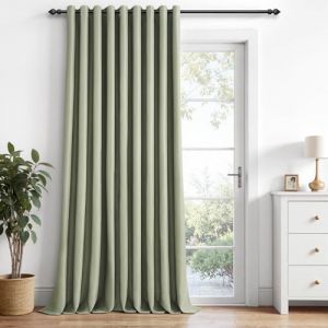 MRTREES Rideau Occultant Thermiques Vert Sauge 300X240 CM pour Separation de Piece Salon Chambre, Rideaux Opaque Thermiques Isolants Anti Froid et Chaleur, Rideau Porte &agrave; Oeillets, 1 Pi&egrave;ce (MRTREES HOME, neuf)