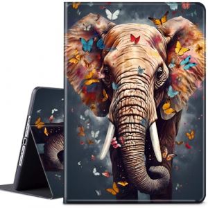 &Eacute;tui pour Kindle 11{^>e<^} g&eacute;n&eacute;ration 6" (version 2024 et 2022), &eacute;tui folio r&eacute;glable en cuir PU avec fonction veille/r&eacute;veil automatique pour liseuse Kindle Basic 2024, papillon &eacute;l&eacute;phant (Xiamen Qingxiansi Trading Co., Ltd, neuf)