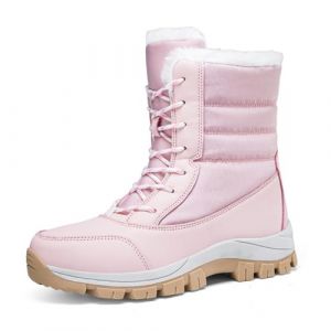 ENEN Bottes de Neige Imperm&eacute;able Femme Homme 36-42, Bottes Femme Hiver Fourr&eacute; Antid&eacute;rapantes Semelle en Caoutchouc Chaude Confortable pour Ext&eacute;rieur, Randonn&eacute;e (0231 Rose,39) (EnEn, neuf)