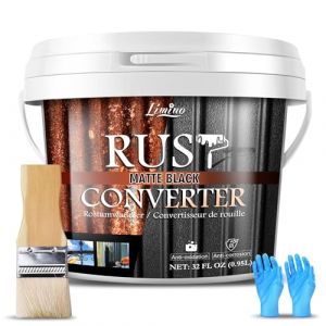 Convertisseur de Rouille - Peinture Antirouille et Appr&ecirc;t M&eacute;tal Noir - Dissolvant de Rouille, Effet Anti-Rouille Durable, Peinture Inhibiteur de Rouille pour Voitures et Surfaces M&eacute;talliques (946ml) (Limino, neuf)