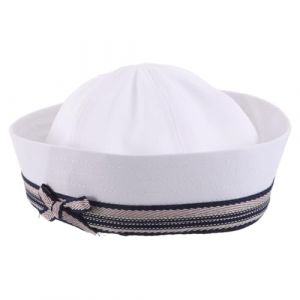 BESPORTBLE Chapeau de Marin avec N&oelig;ud pour Cosplay Marin et Tenues D&eacute;contract&eacute;es Confort et Design Vintage pour Femme Ajustable (Breeze & Leaves, neuf)