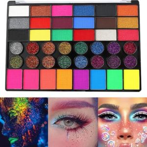 Peinture de maquillage, peinture pour le visage, Kit de peinture pour le visage sûr 42 couleurs pour le maquillage, Kit de maquillage Facepaint, peinture pour le visage et le corps, peinture pour le v (oputantai, neuf)