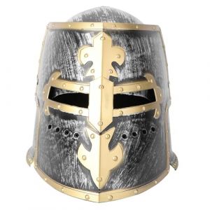 Hohopeti Casque de Gladiateur Romain Léger et Portable Chapeau Seau Décoratif pour Fêtes et Cosplay Accessoire Costume Soldat Médiéval (Orcchid, neuf)