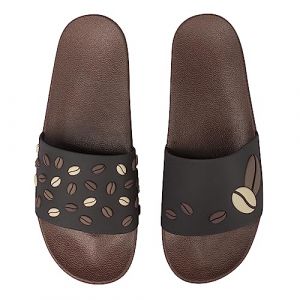 Dedoles Chaussure Homme Femme & Enfants Sandales Antid&eacute;rapant designs amusants Livre Pizza Caf&eacute; Renard Lama Cadeau, Couleur: Caf&eacute; noir, 37 EU (Dedoles Official, neuf)