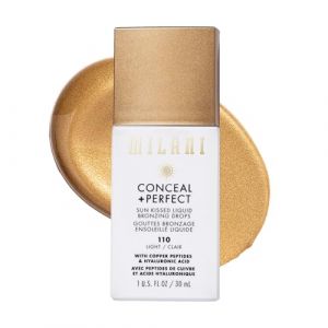 Milani Gouttes bronzantes liquides bronzantes Conceal and Perfect Sun Kissed Liquid Bronzing Drops 110 Light (Bixem, neuf)