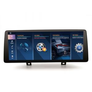 12.3" Qualcomm 8-Cœurs 8GO+128GO Android 14 Autoradio Bluetooth GPS Stéréo pour BMW Serie 1 F20 F21 Serie 2 F22 F23 NBT Soutien iDrive Canbus IPS Écran Tactile Dab+ CarPlay Android Auto DSP WiFi USB (ErisinofficialDVD, neuf)