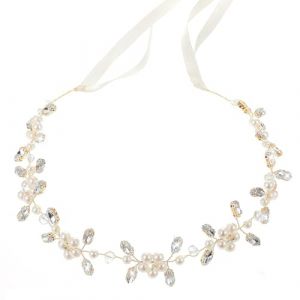 ZORVUJI Couronne de fleurs pour cheveux enfants filles, Accessoire cheveux communion et baptême, Couronne de fleurs communion fille décoration, Couronne de fleurs communion fille (Or) (MiaoWL, neuf)