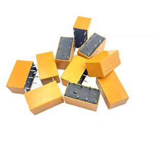 10 pi&egrave;ces bobine de relais de puissance &agrave; montage sur carte PCB DPDT DC 8 broches relais Micro relais PCB (winwill, neuf)