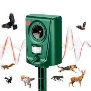 Mon R&eacute;pulsif R&eacute;pulsif Z&eacute;roChat - Anti Chat d'Ext&eacute;rieur Radical &agrave; Ultrasons - Repousse Chats, Chiens et Animaux Sauvages, Capteur de Mouvement PIR, &Eacute;tanche IPX4, Autonomie de 6 Mois (YUEZX, neuf)