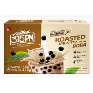 Th&eacute; au Lait Torr&eacute;fi&eacute; avec Perles de Tapioca et &agrave; la Cassonade avec Perles de Tapioca 3:15PM 210g/Boite (2 boites, Th&eacute; au Lait Torr&eacute;fi&eacute;) (Bo Time - Direct Fabricant, neuf)