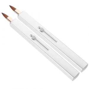 OSOLADY Lot de 2 Pinceaux à Rétractables Outils de Maquillage Applicateurs de Rouge à Design Élégant et Portable Capuchon de Protection (Yunomiy, neuf)