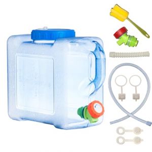 Sparkstarses 5-22L bidon Eau avec Robinet, jerrican Alimentaire de Camping, r&eacute;servoir d'eau en Plastique pour Cuisine, Camping-Car, Van, Camion, Camping, &eacute;cole, h&ocirc;pital, ext&eacute;rieur (5L) (Sparkstarses, neuf)