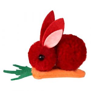 Sirseon Pince &agrave; cheveux en forme de lapin en peluche - &Eacute;pingle &agrave; cheveux carotte en peluche - Adorable pince &agrave; cheveux en forme de lapin pour femme, pour P&acirc;ques, Halloween, costume, chapeau (Papea, neuf)