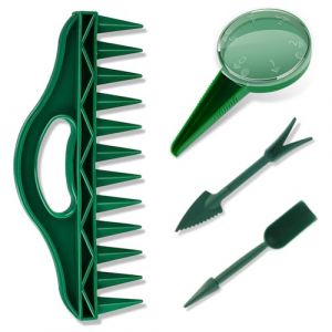 KAIYAYA 4 Pièces Planteuse Manuelle Precision avec Jardinière de Sol à 12 Trous, Entretoise Semoir Manuel Réglable Semoir à Graines, Portable Entretoise de Graines pour Ferme de Légumes de Jardin (SMOLIKIA LTD, neuf)