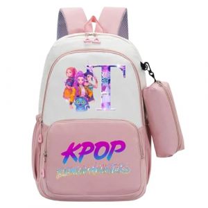 G&eacute;n&eacute;rique Sac &agrave; dos K-Pop Demon Hunters Sacs d'&eacute;cole K POP Hunters Huntrix Anime Rumi/Mira/Zoey Imprim&eacute;s de personnages de Films Sac &agrave; dos Imperm&eacute;able et Portable pour Les Fans Gar&ccedil;ons et Filles (PANGKII, neuf)