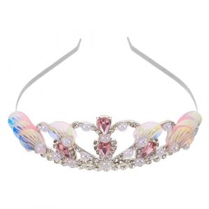 Ipetboom Couronnes de Sir&egrave;ne pour F&ecirc;te Serre-t&ecirc;te Coquillage pour D&eacute;guisement Diad&egrave;me de Cheveux Faux Perles Accessoire Th&egrave;me Oc&eacute;an pour Halloween (hikarish, neuf)