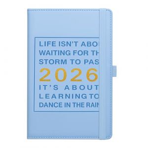 KAIYAYA Agenda 2026 Semainier A5, Organiseur avec Vue Hebdomadaire et Mensuelle, 12 Mois, Couverture Simili-Cuir, Porte-Stylo pour &Eacute;tudes et Planning Annuel (SMOLIKIA LTD, neuf)