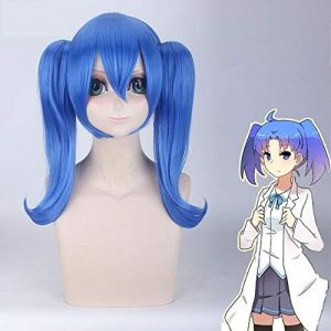 LINLINCD Perruque de cosplay - Anime BERYL ET SAPHIR - Pour cosplay - Beryl Saphir - Robot Beryl - Bleu et vert - Pour cosplay - Résistante à la chaleur - Pour Halloween - Bleu (qiu lai shan mao hang, neuf)