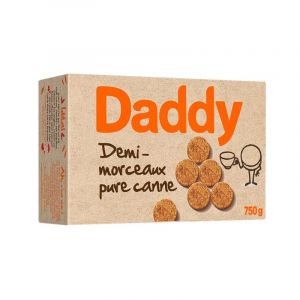 SUCRE DEMI ROND PURE CANNE 750G, DADDY, LOT DE 4 (IC-Boutique, neuf)