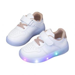 Shine Blinky Baskets respirantes pour fille Chaussures de course pour fille Chaussures lumineuses antid&eacute;rapantes Chaussures de sport pour enfant Chaussures de sport Shine Blinky, Kaki1, 25 EU (SongFanlly, neuf)