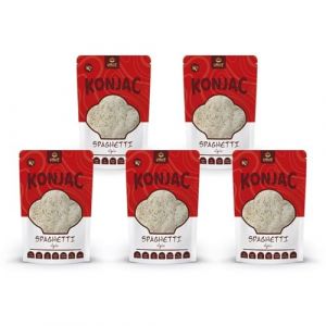 USUI Spaghetti de Konjac 5 pi&egrave;ces &ndash; Nouilles Shirataki Konjac | Low Carb | Keto | sans gluten | faible en calories | p&acirc;tes de r&eacute;gime (5&times;270g) (iPlody, neuf)