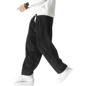 kirakuco Masaaki - Pantalon en Velours c&ocirc;tel&eacute; Pantalon d'hiver en Velours c&ocirc;tel&eacute; Japonais Sarouel pour Homme, Style Jogging d&eacute;contract&eacute;, Hip - hop et Rue (US-XINGYUE, neuf)