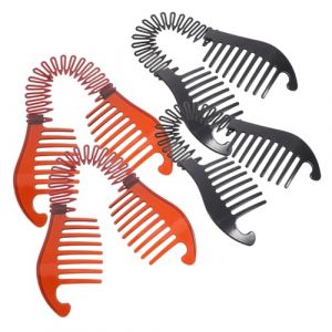 FRCOLOR 4 Pi&egrave;ces pinces &agrave; cheveux cr&eacute;atives femmes clips de peigne &agrave; cheveux peignes de banane Petites pinces banane pour cheveux hairpin hair clip pince cheveux pince &agrave; cheveux banane (Laners, neuf)